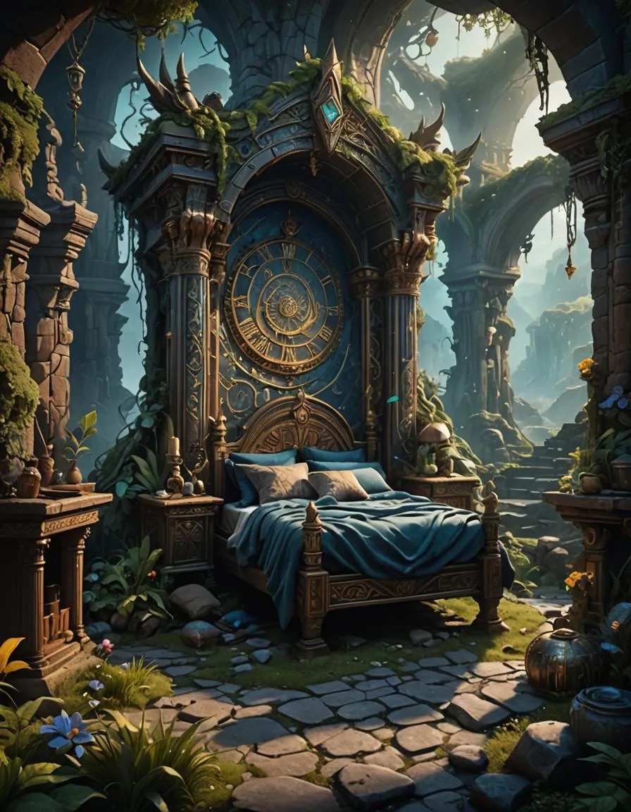 bed in fantasy=