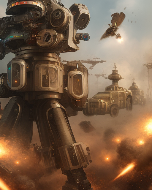 futuristic robot=