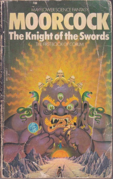 My old copy of Michael Moorcock's Knight of the Swords. Ned Marcus.