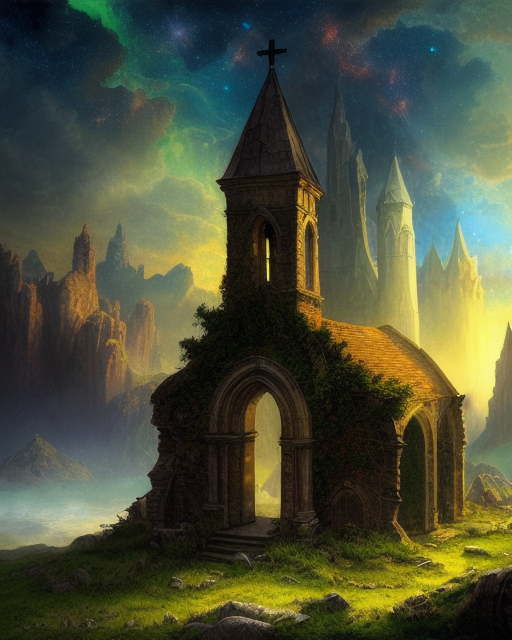 A ruined church