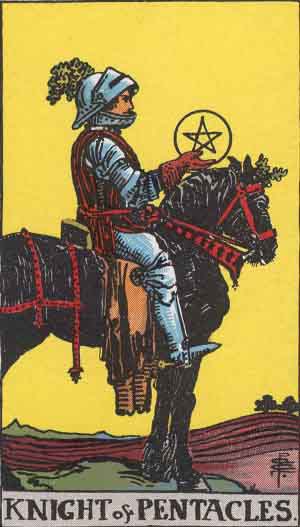 Original RWS Knight of Pentacles